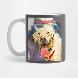 Introverted, but open to discussing dog biscuits Mug